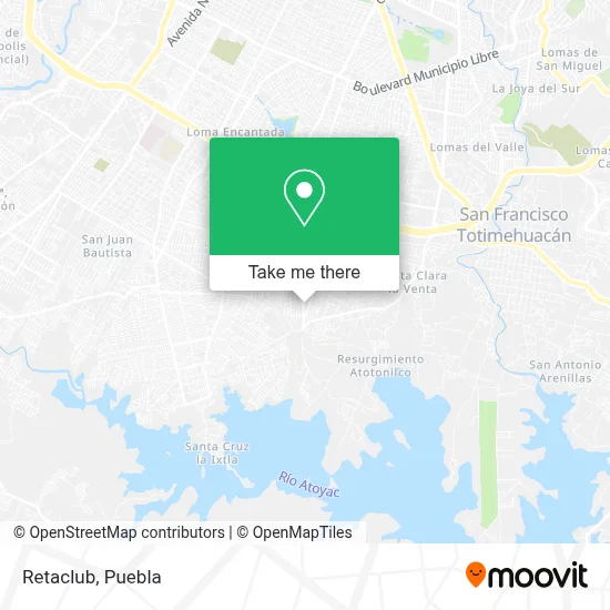 Retaclub map