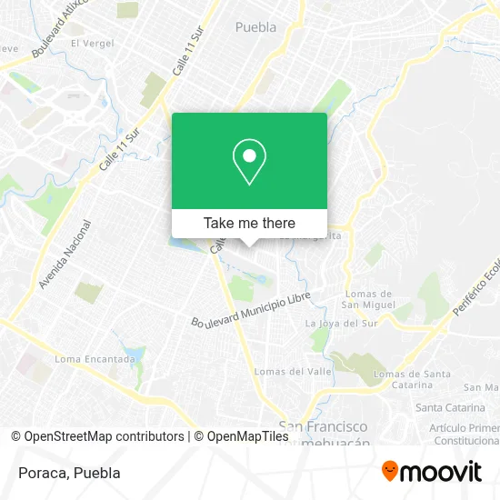 Poraca map