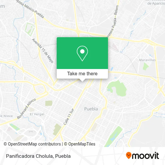 Panificadora Cholula map