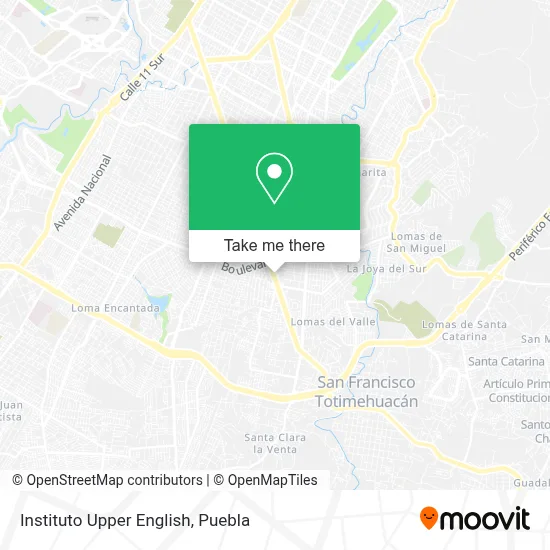 Instituto Upper English map