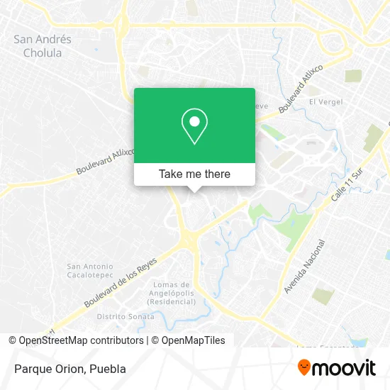 Parque Orion map