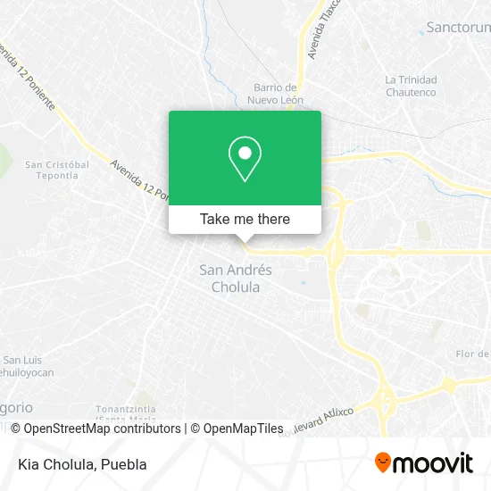 Kia Cholula map