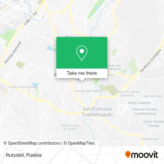 Rutydeli map