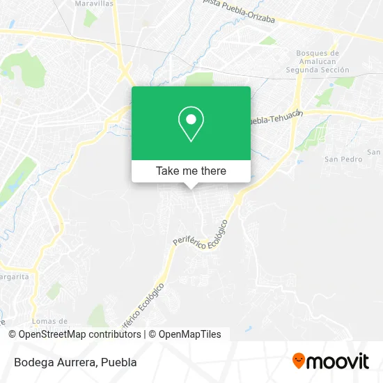 Bodega Aurrera map