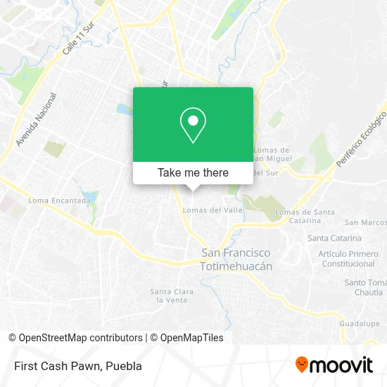 First Cash Pawn map