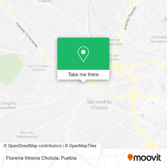 Floreria Innova Cholula map