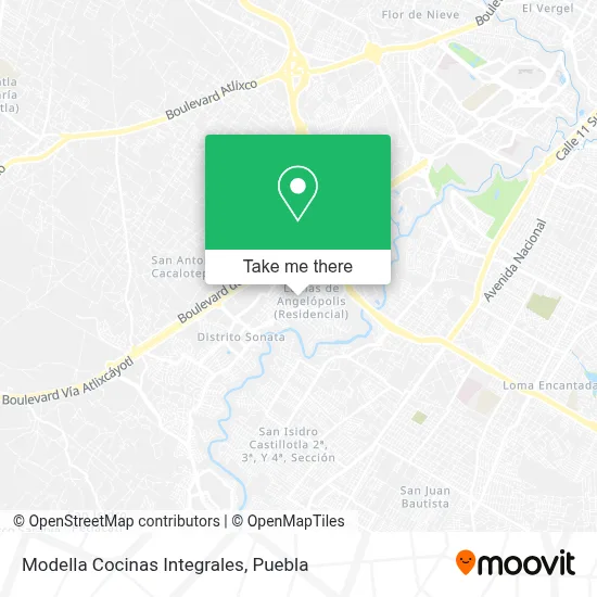 Modella Cocinas Integrales map