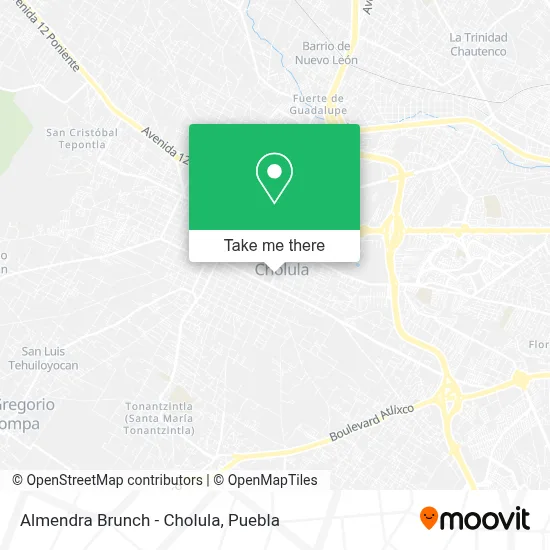 Almendra Brunch - Cholula map