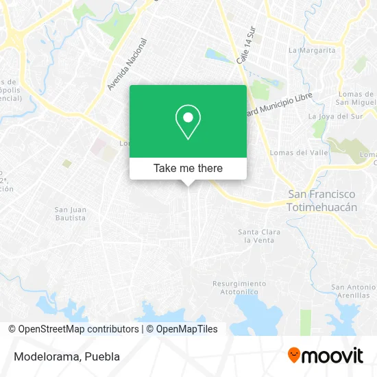 Modelorama map