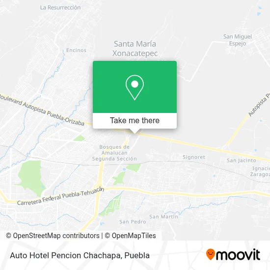 Auto Hotel Pencion Chachapa map