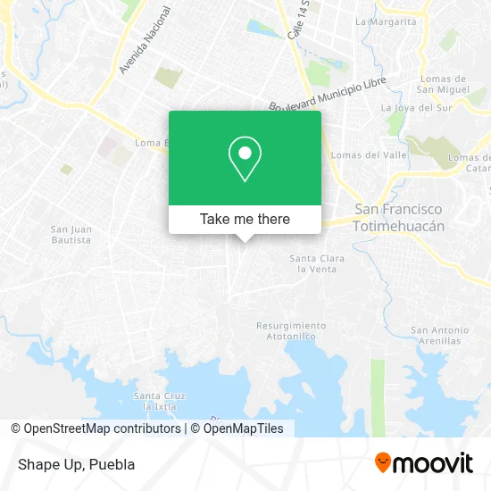Shape Up map