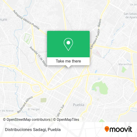 Distribuciones Sadagi map