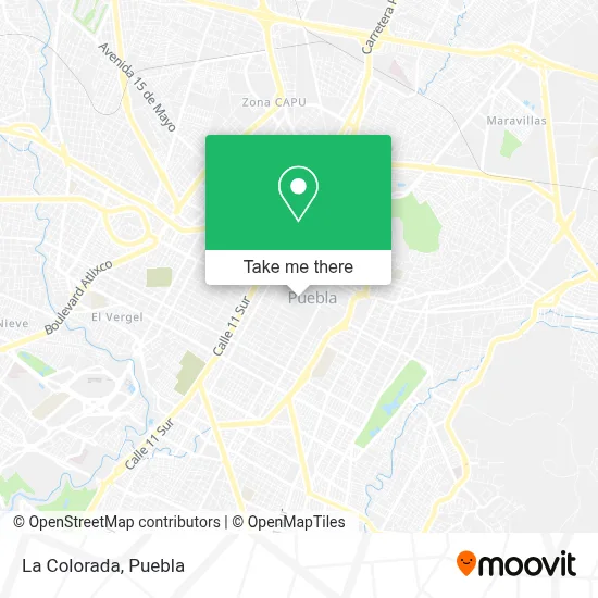 La Colorada map