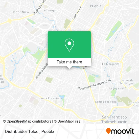 Distribuidor Telcel map