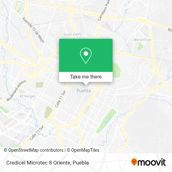 Credicel Microtec 8 Oriente map