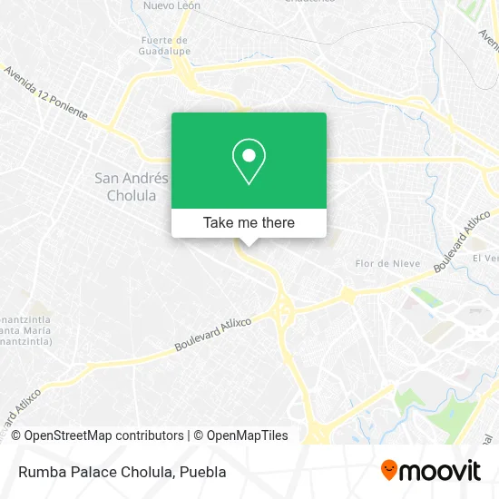 Rumba Palace Cholula map