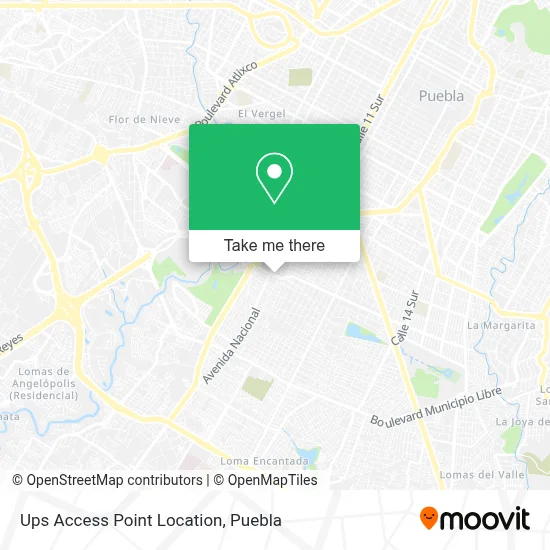 Ups Access Point Location map