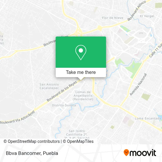 Bbva Bancomer map