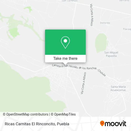 Ricas Carnitas El Rinconcito map