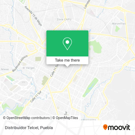 Distribuidor Telcel map