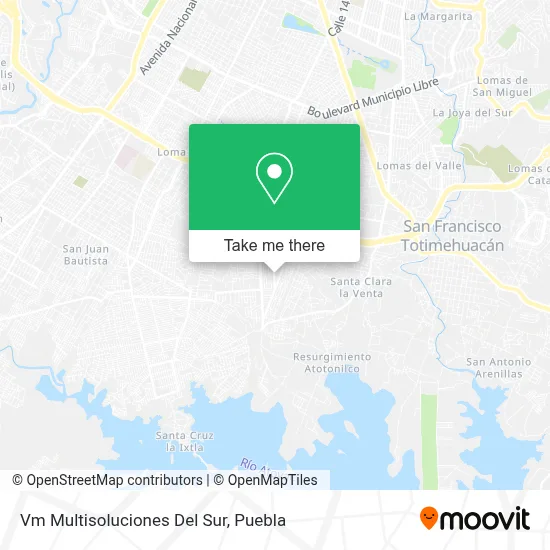 Vm Multisoluciones Del Sur map