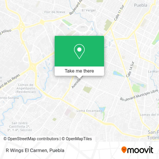 R Wings El Carmen map