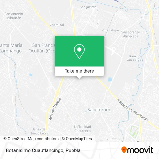 Botanisimo Cuautlancingo map