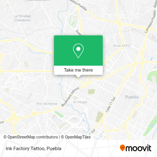 Ink Factory Tattoo map