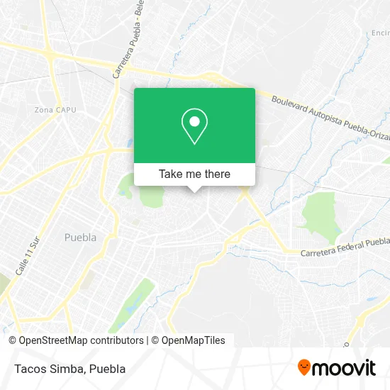 Tacos Simba map