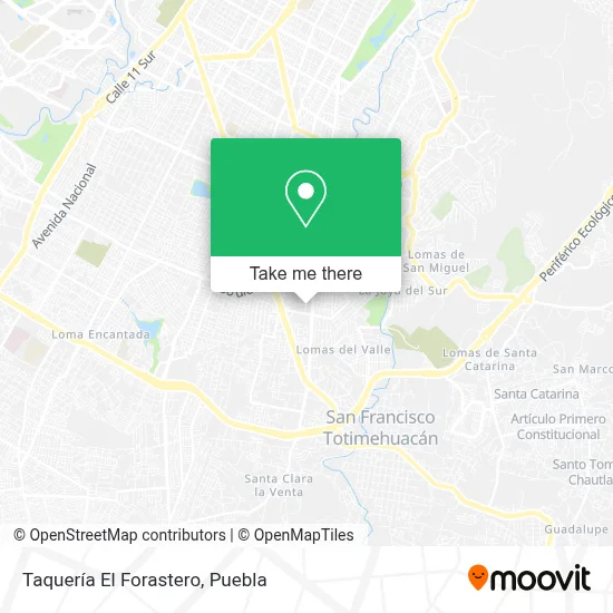 Taquería El Forastero map