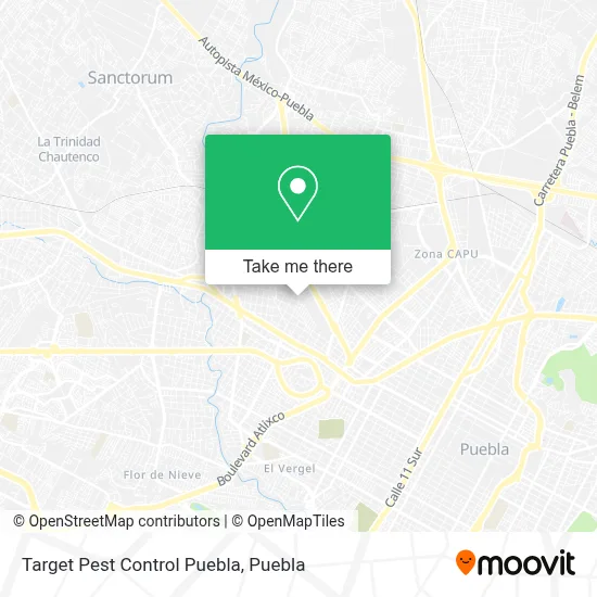 Target Pest Control Puebla map