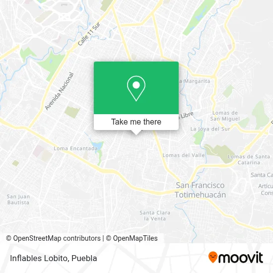 Inflables Lobito map