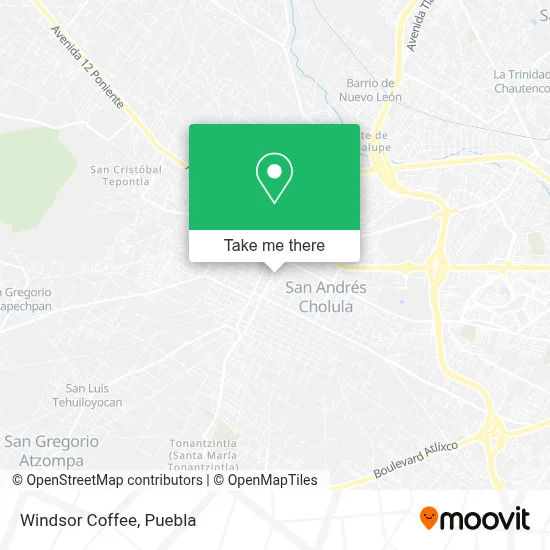 Windsor Coffee map