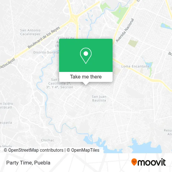 Party Time map