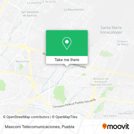Maxcom Telecomunicaciones map