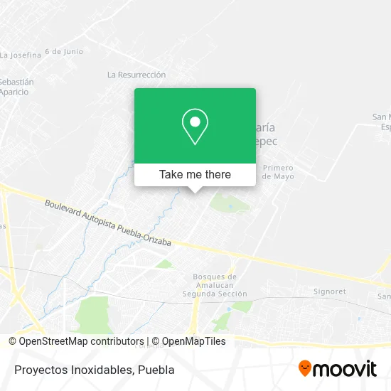 Proyectos Inoxidables map
