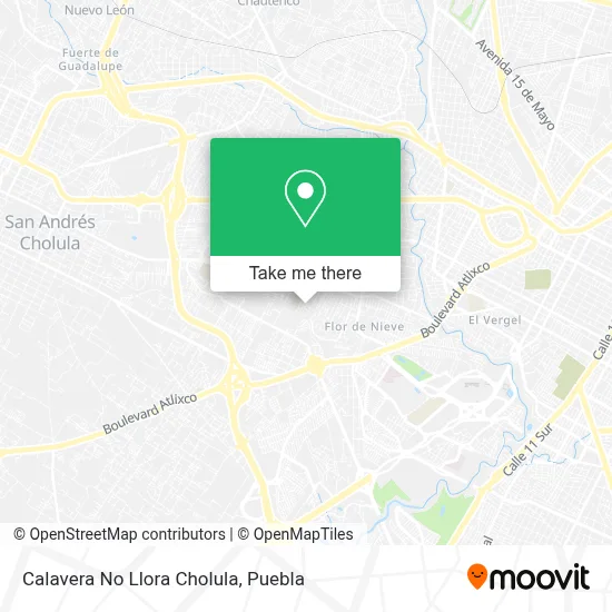 Calavera No Llora Cholula map