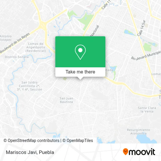 Mariscos Javi map