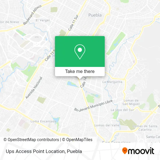 Ups Access Point Location map