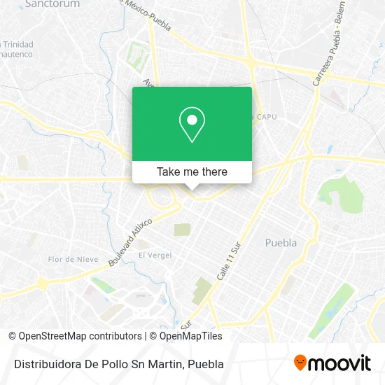 Distribuidora De Pollo Sn Martin map
