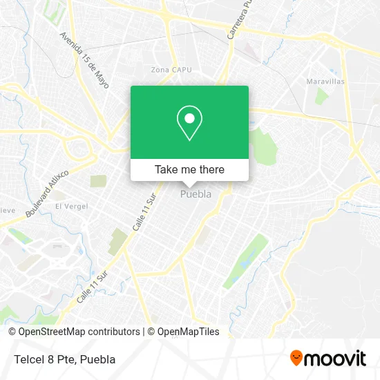 Telcel 8 Pte map
