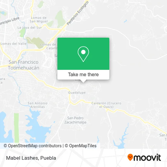 Mabel Lashes map