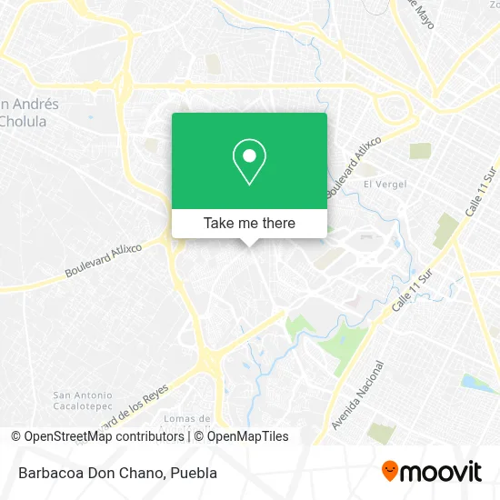 Barbacoa Don Chano map