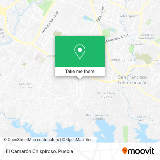 El Camarón Chispiroso map