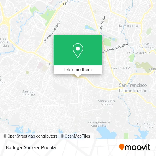 Bodega Aurrera map