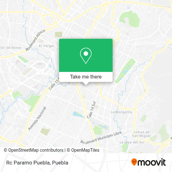 Rc Paramo Puebla map