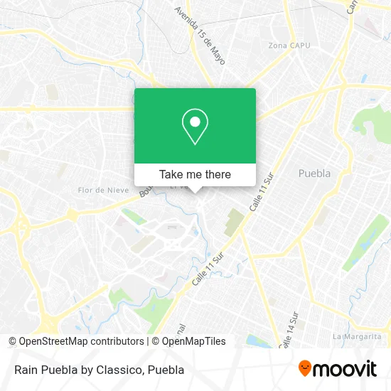 Rain Puebla by Classico map