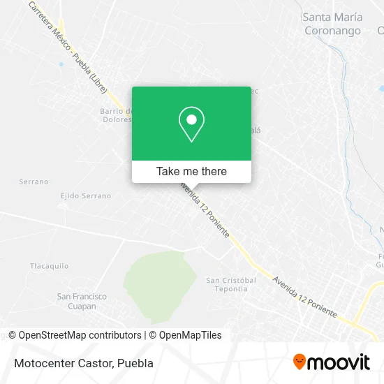 Motocenter Castor map