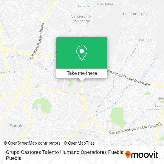Grupo Castores Talento Humano Operadores Puebla map