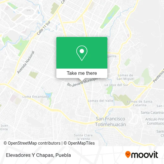 Elevadores Y Chapas map